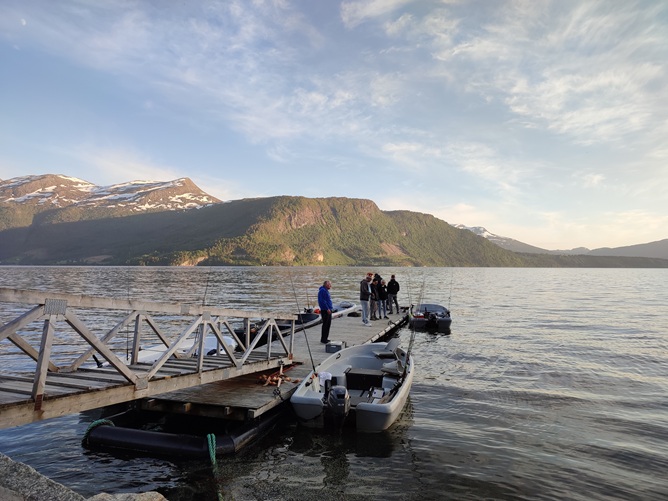 Todalsfjord Boot Steg Bootssteg 4